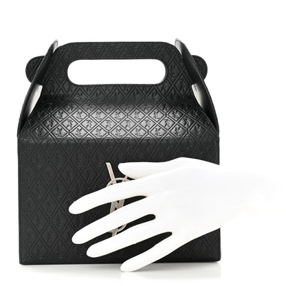 Saint Laurent Calfskin Monogram Take Away Box Black 2 of 11