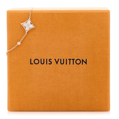 Louis Vuitton 18K Pink Gold Diamond Mother of Pearl Color Blossom BB Star Bracelet 4 of 4