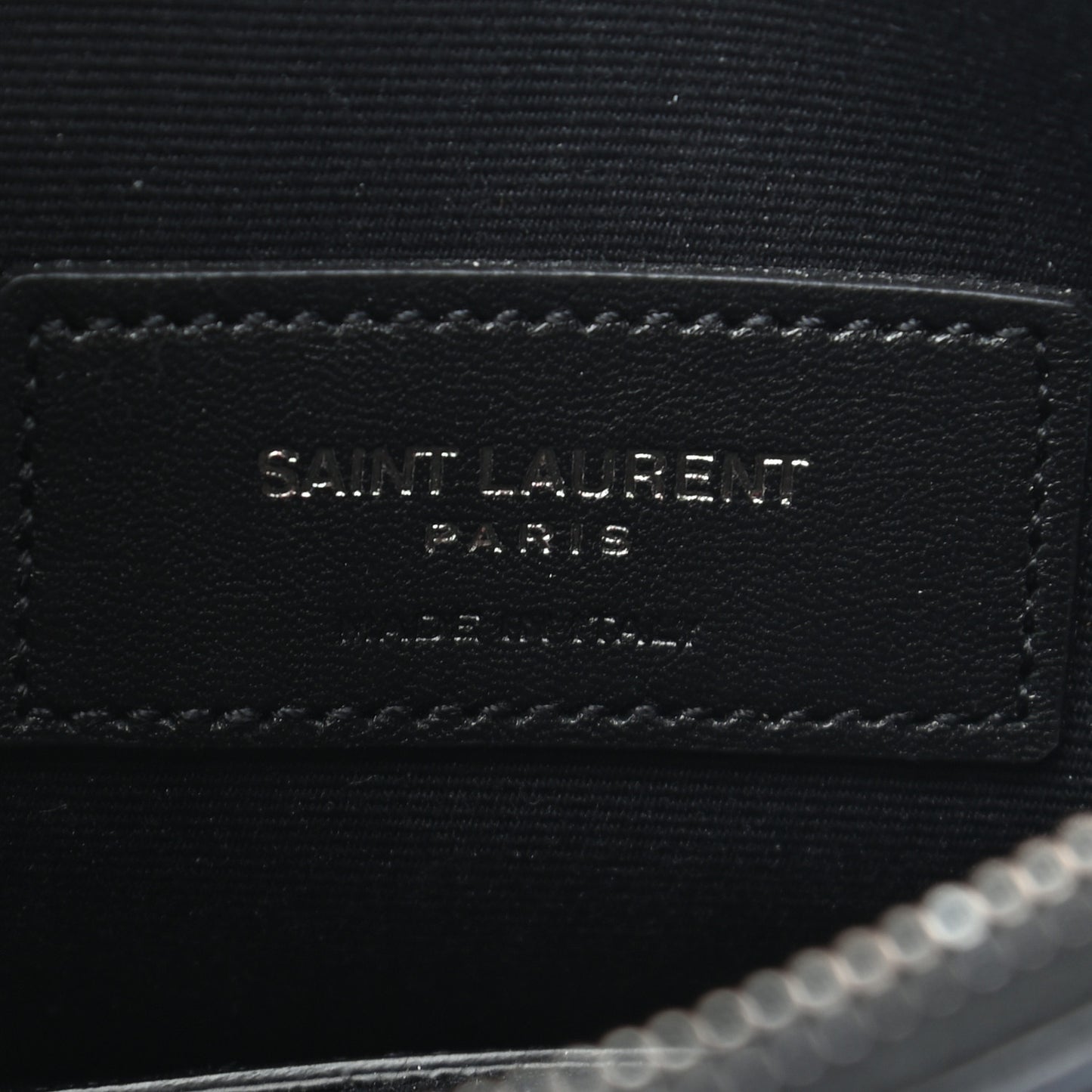 Crinkled Calfskin Matelasse Monogram Niki Bill Pouch Black