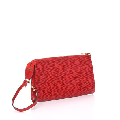 Louis Vuitton Epi Pochette Accessories 21 Castillan Red 3 of 8