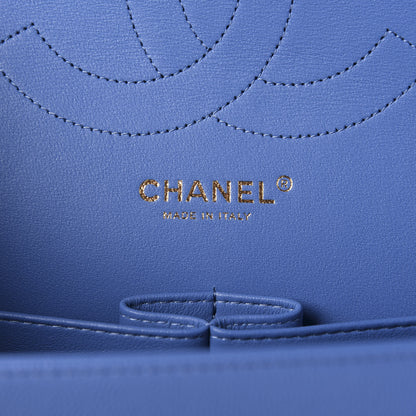 Chanel Caviar Quilted Jumbo Double Flap Blue 8 of 12
