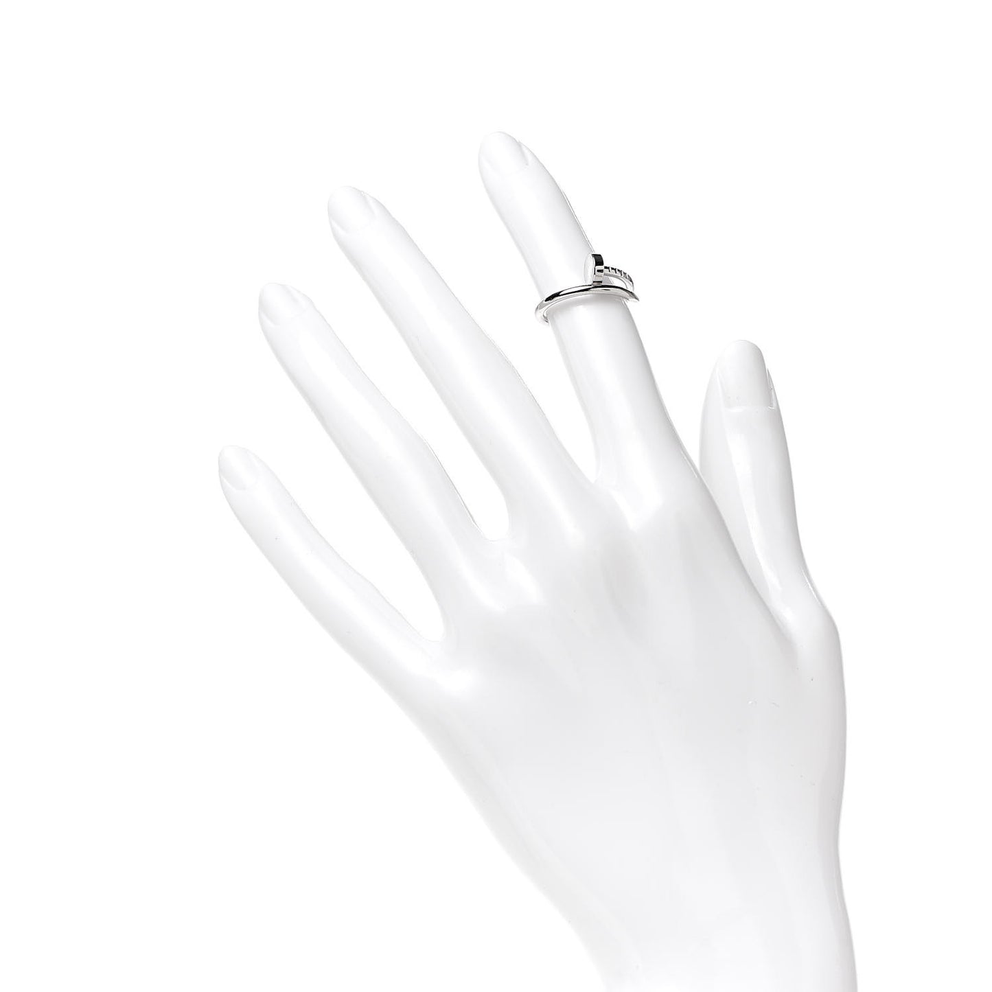 18K White Gold Small Juste Un Clou Ring 46 3.75
