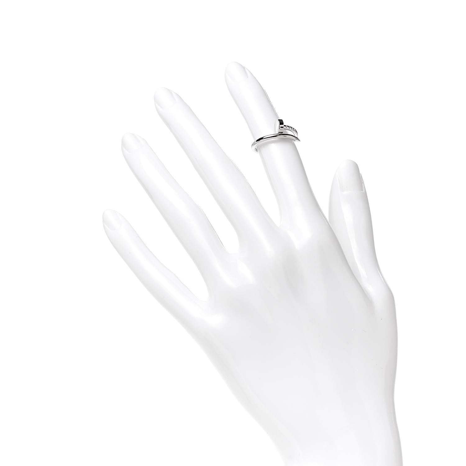Cartier 18K White Gold Small Juste Un Clou Ring 46 3.75 2 of 6