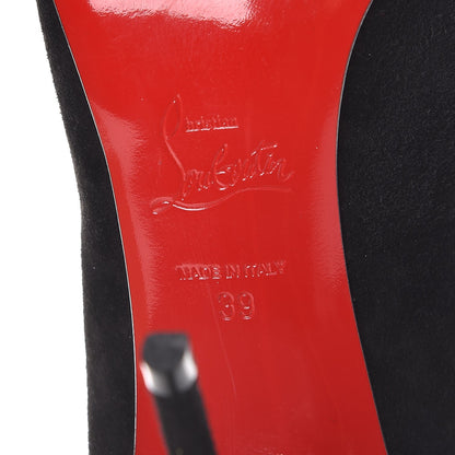 Christian Louboutin Suede Victorina 100 Pumps 39 Black 6 of 8