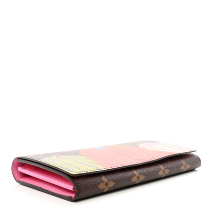 Louis Vuitton LV X YK Monogram Kusama Pumpkin Sarah Wallet 4 of 10