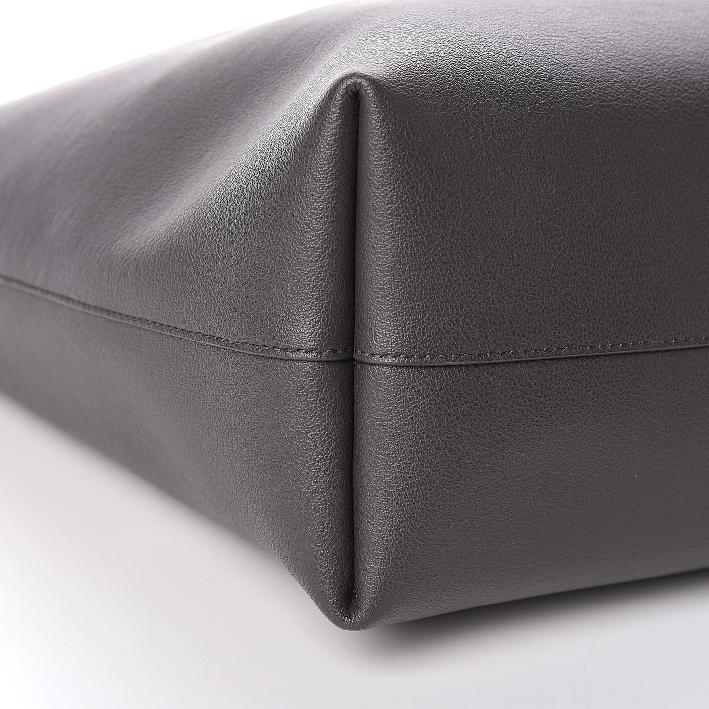 Calfskin Large Shopping Tote Asphalt
