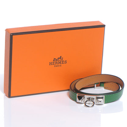 Hermes Chamonix Rivale Double Tour Bracelet Medium Vert Bengale 7 of 7