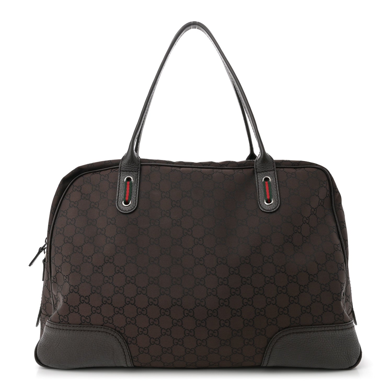 Gucci Nylon Monogram Large Princy Duffle Bag Dark Brown 1 of 12