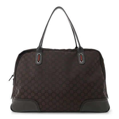 Gucci Nylon Monogram Large Princy Duffle Bag Dark Brown 1 of 12
