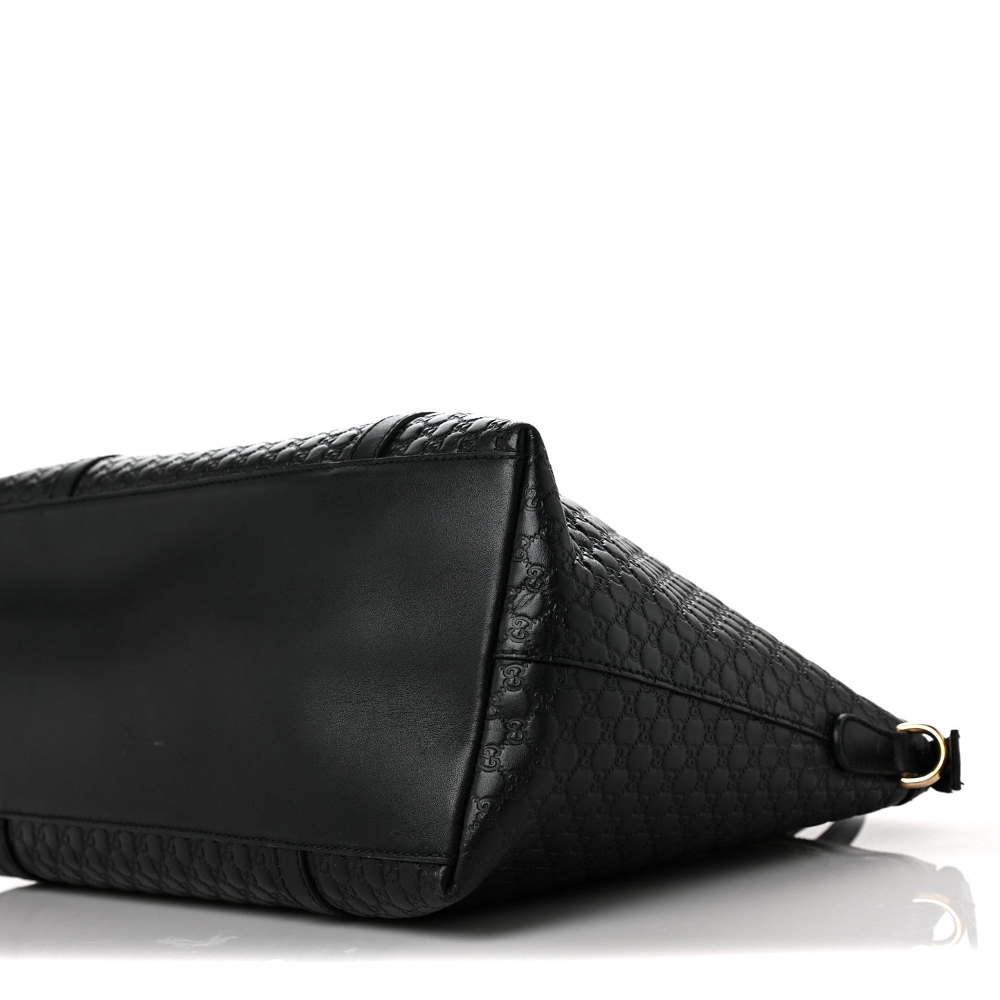 Soft Microguccissima Dome Satchel Black