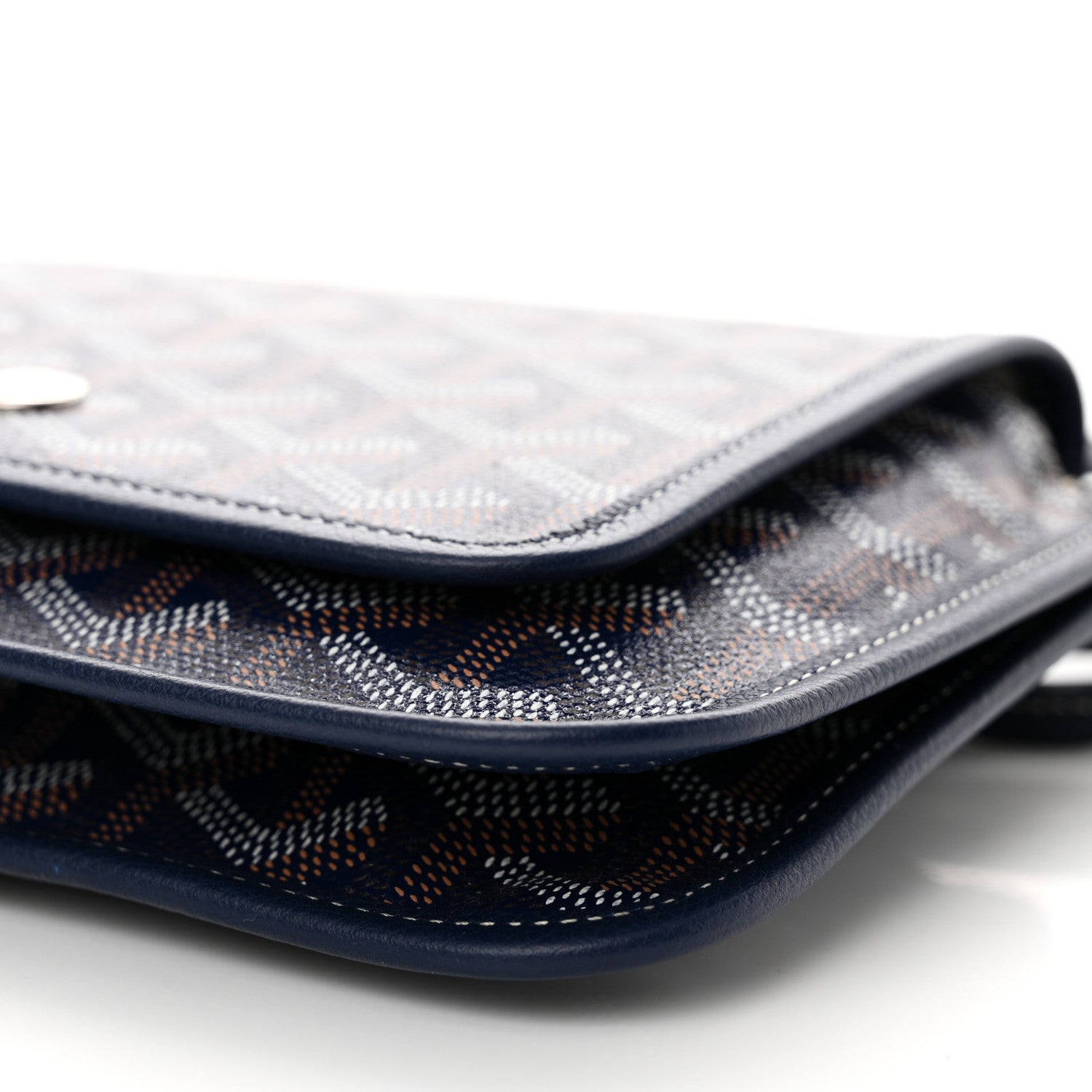 Goyard Goyardine Plumet Wallet Clutch Navy 10 of 10