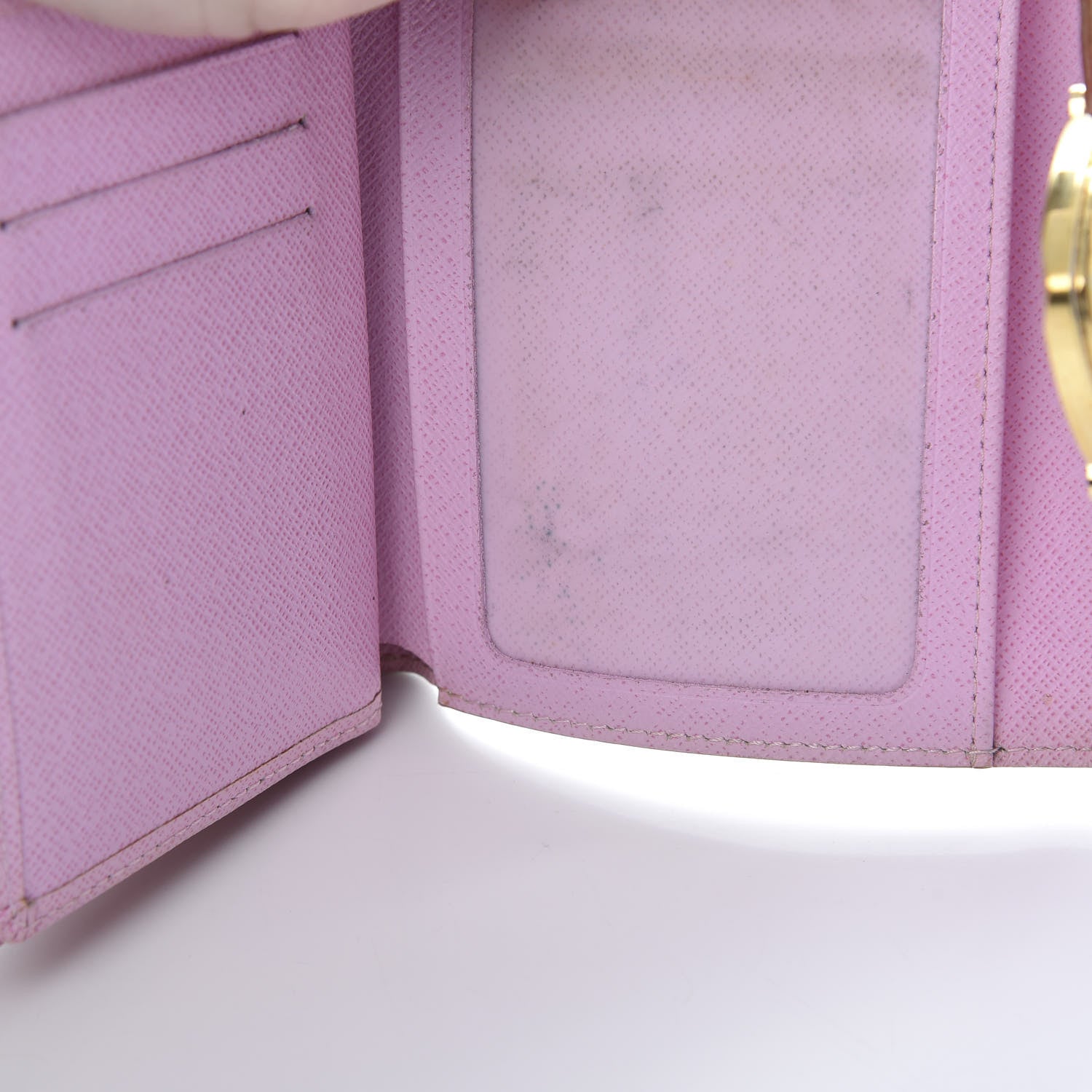 Louis Vuitton Monogram Multicolor Joey Wallet White Litchi 9 of 14