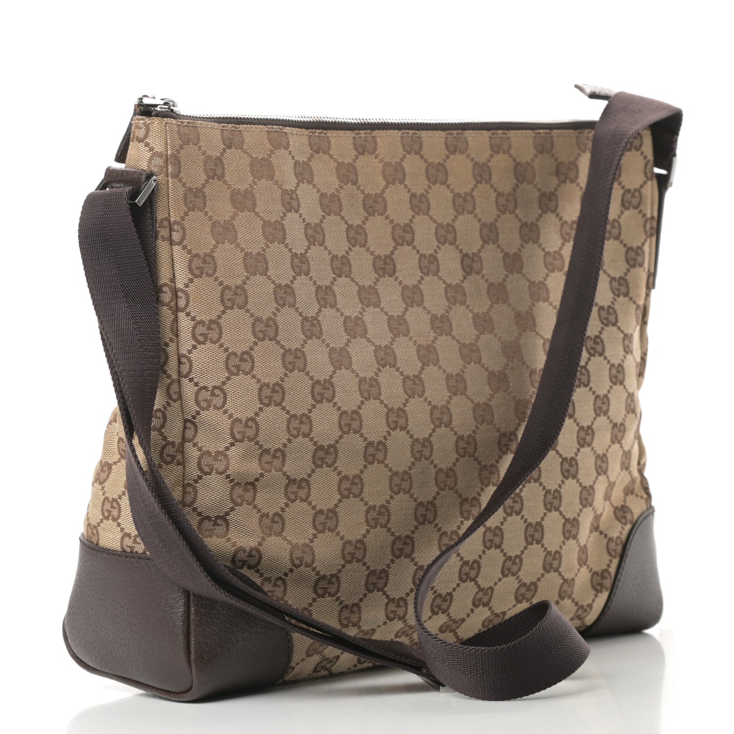 Gucci Monogram Messenger Bag Ebony 3 of 13