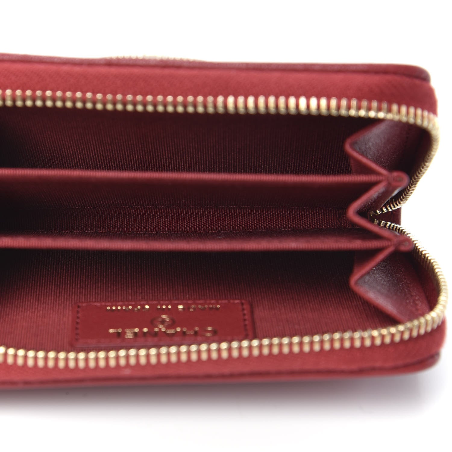 Chanel Sheepskin Quilted Mademoiselle Vintage Zip Coin Purse Red 5 of 8