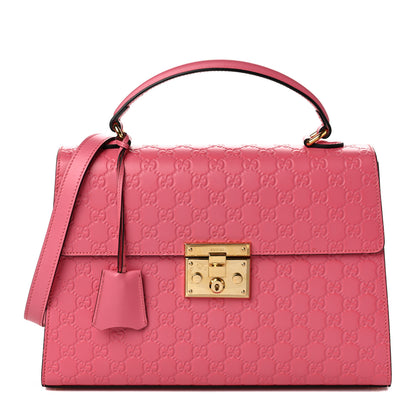 Gucci Guccissima Signature Medium Padlock Top Handle Bag Flush 1 of 10