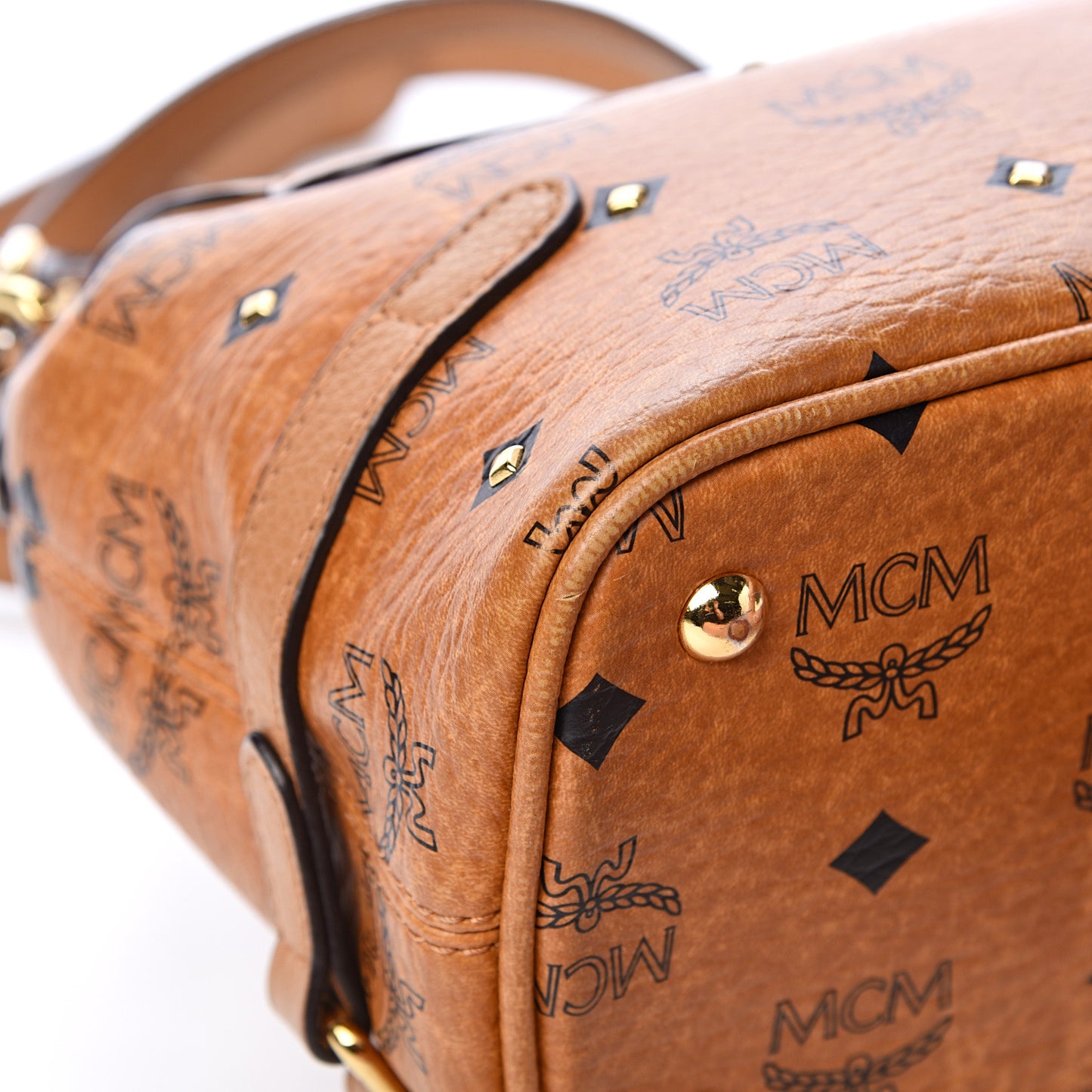 Visetos Crossbody Flap Messenger Cognac