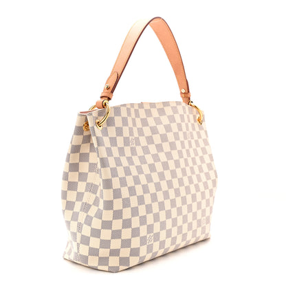 Louis Vuitton Damier Azur Graceful PM Rose Ballerine 3 of 10