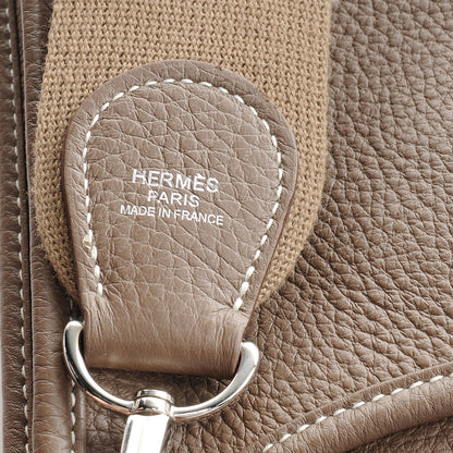 Hermes Taurillon Clemence Evelyne III GM Etoupe 9 of 9