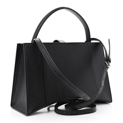 Balenciaga Grained Calfskin XS Hourglass East West Tote Black 3 of 10