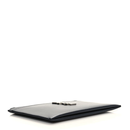 Saint Laurent Smooth Calfskin Monogram Zip Bill Pouch Black 4 of 8