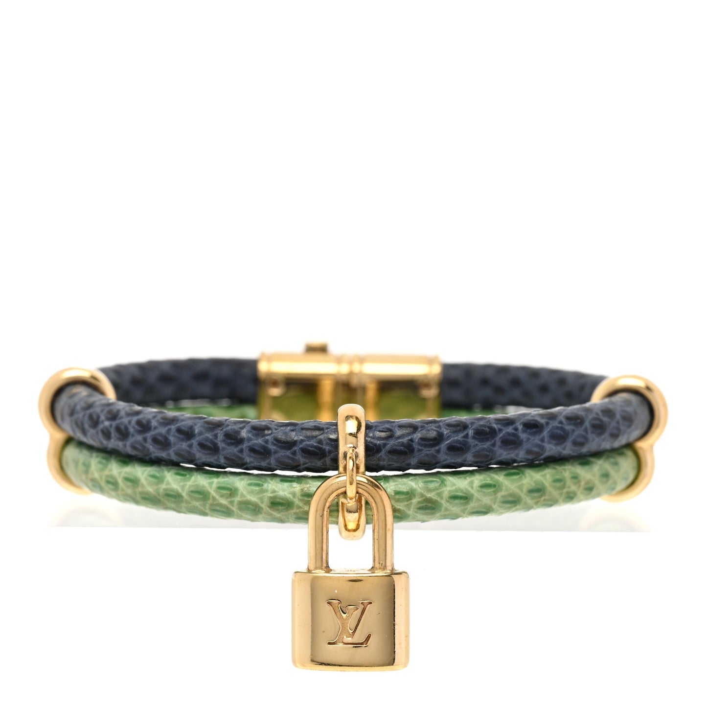 Snakeskin Keep It Twice Bracelet Blue Green