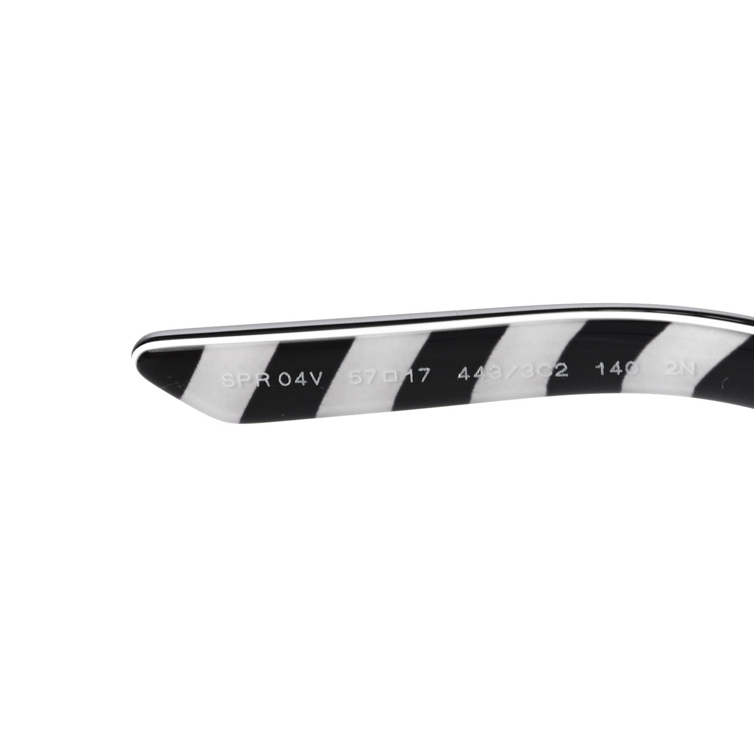 Prada Disguise Sunglasses SPR 04V Black White 8 of 8