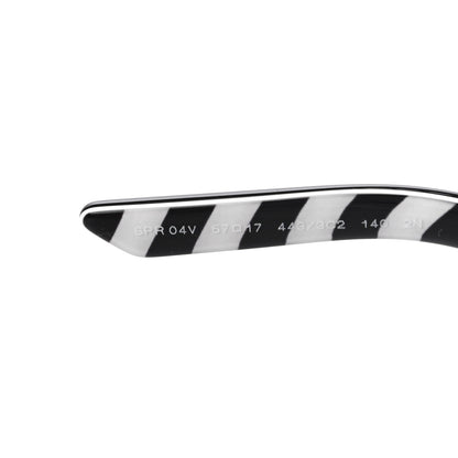 Prada Disguise Sunglasses SPR 04V Black White 8 of 8