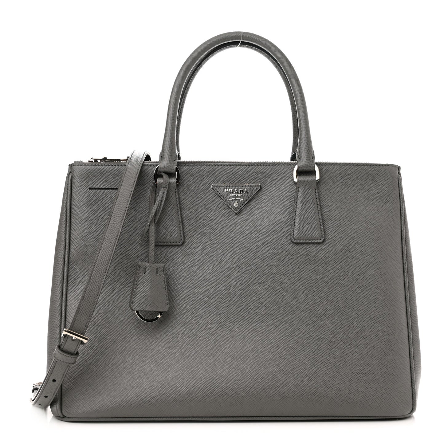 Saffiano Medium Galleria Double Zip Tote Argilla