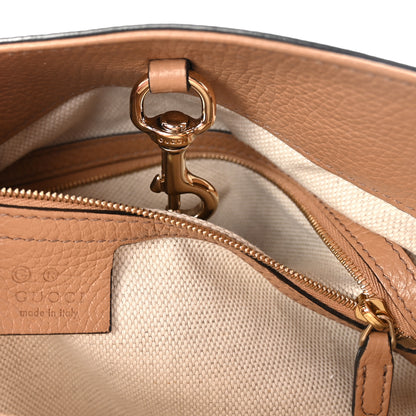 Gucci Pebbled Calfskin Medium Soho Chain Shoulder Bag Camelia 6 of 10