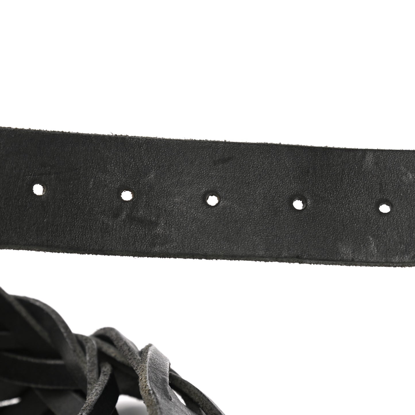 Calfskin Braided Dionysus Belt 95 38 Black