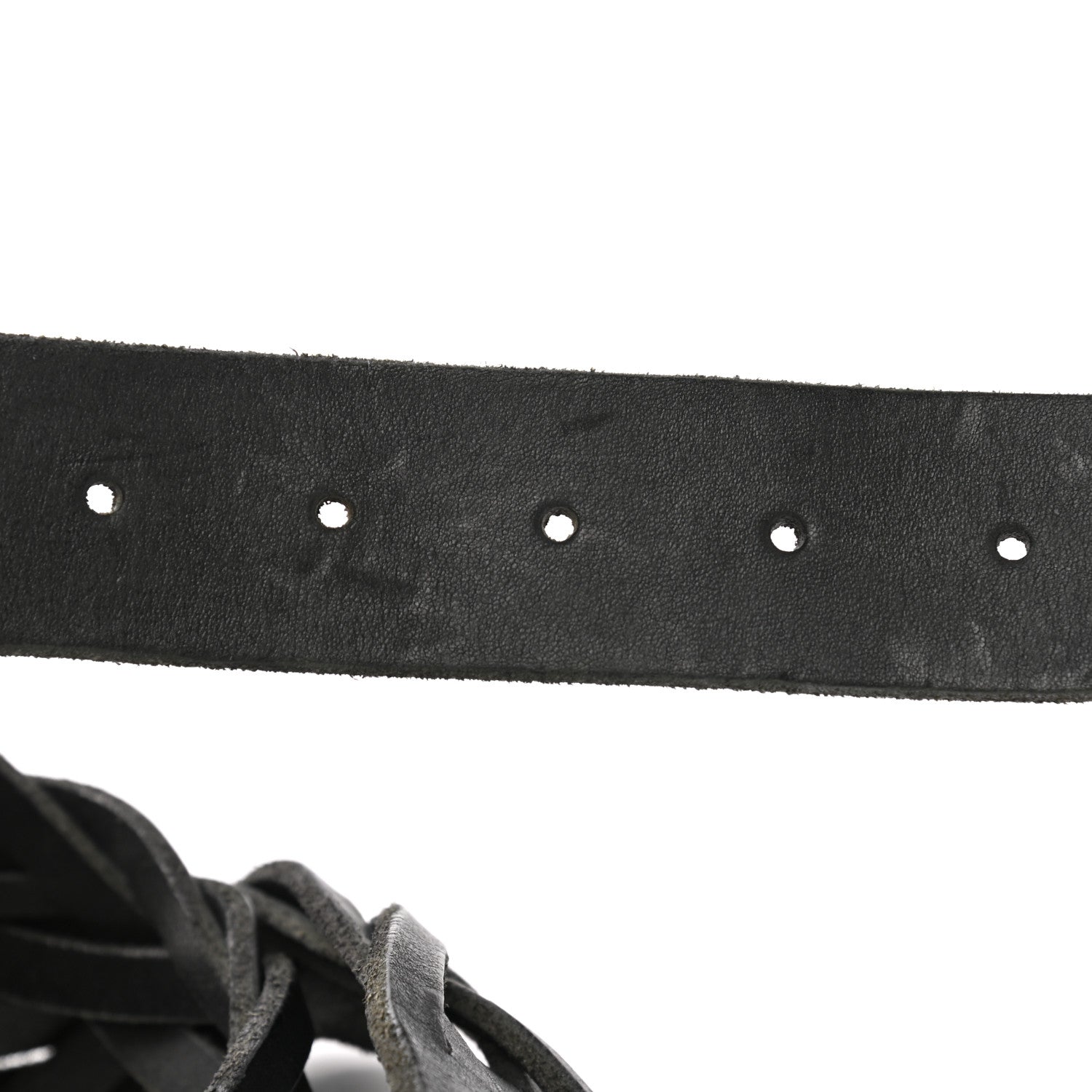 Gucci Calfskin Braided Dionysus Belt 95 38 Black 4 of 5