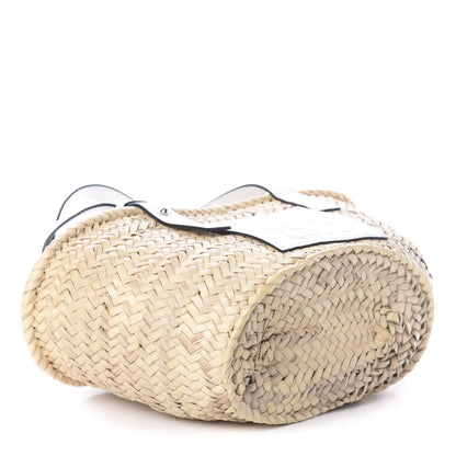 Loewe Raffia Small Basket Tote Bag Natural White 4 of 9