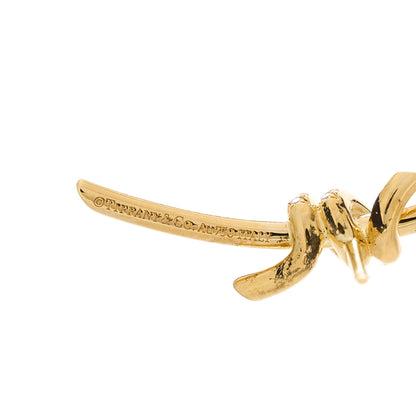 Tiffany 18K Yellow Gold Diamond Tiffany Knot Earrings 4 of 4