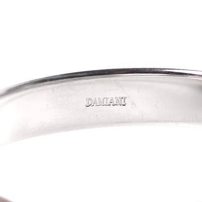 Damiani 18K White Gold Diamond Aquamarine Minou Ring 56 7.75 5 of 6