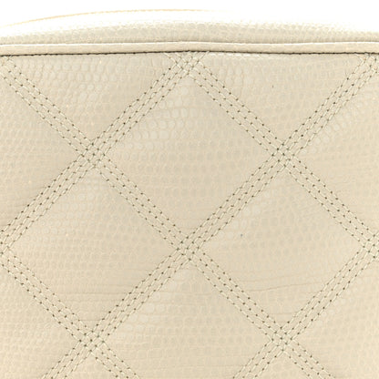 Saint Laurent Lizard Embossed Becky Camera Bag Blanc Vintage 8 of 10