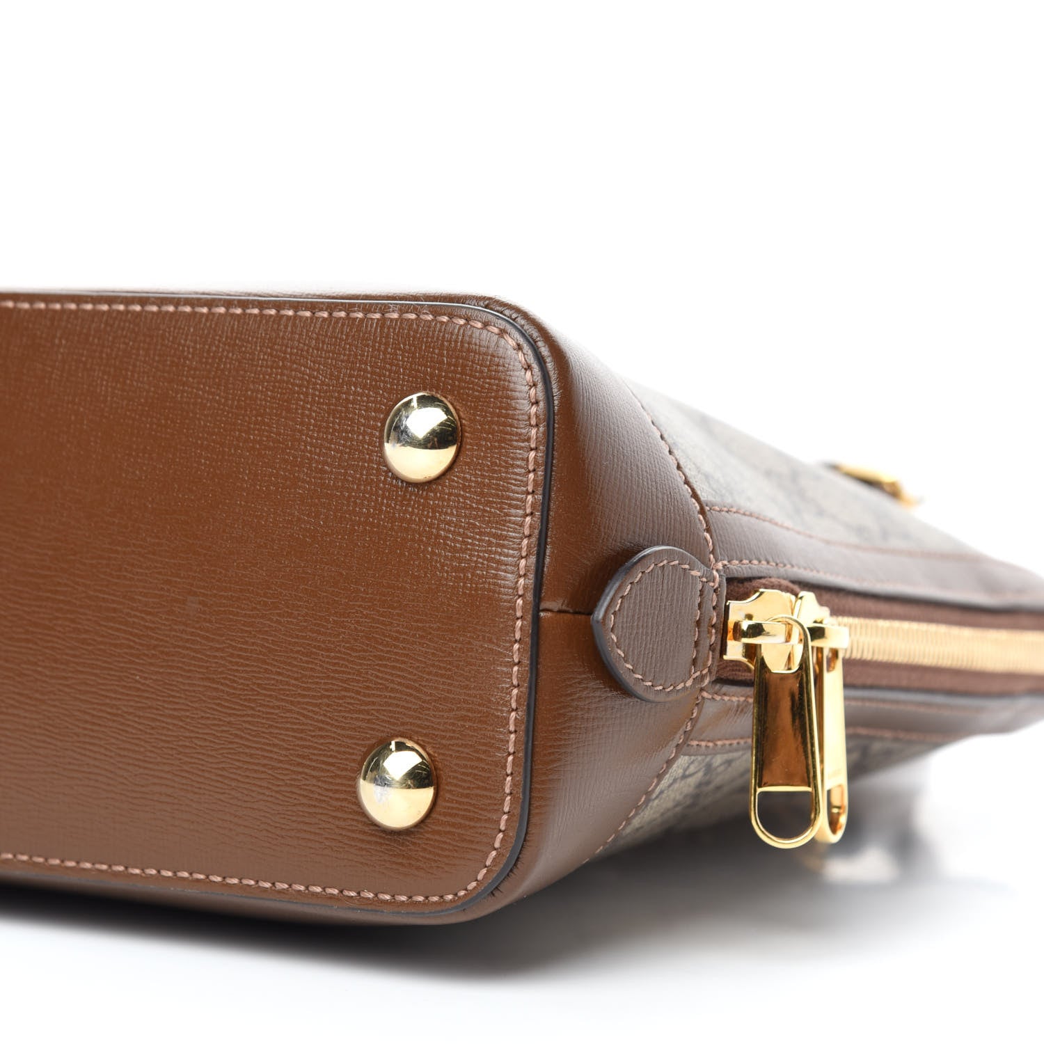 Gucci GG Supreme Monogram Horsebit 1955 Top Handle Bag Beige Brown Sugar 7 of 14