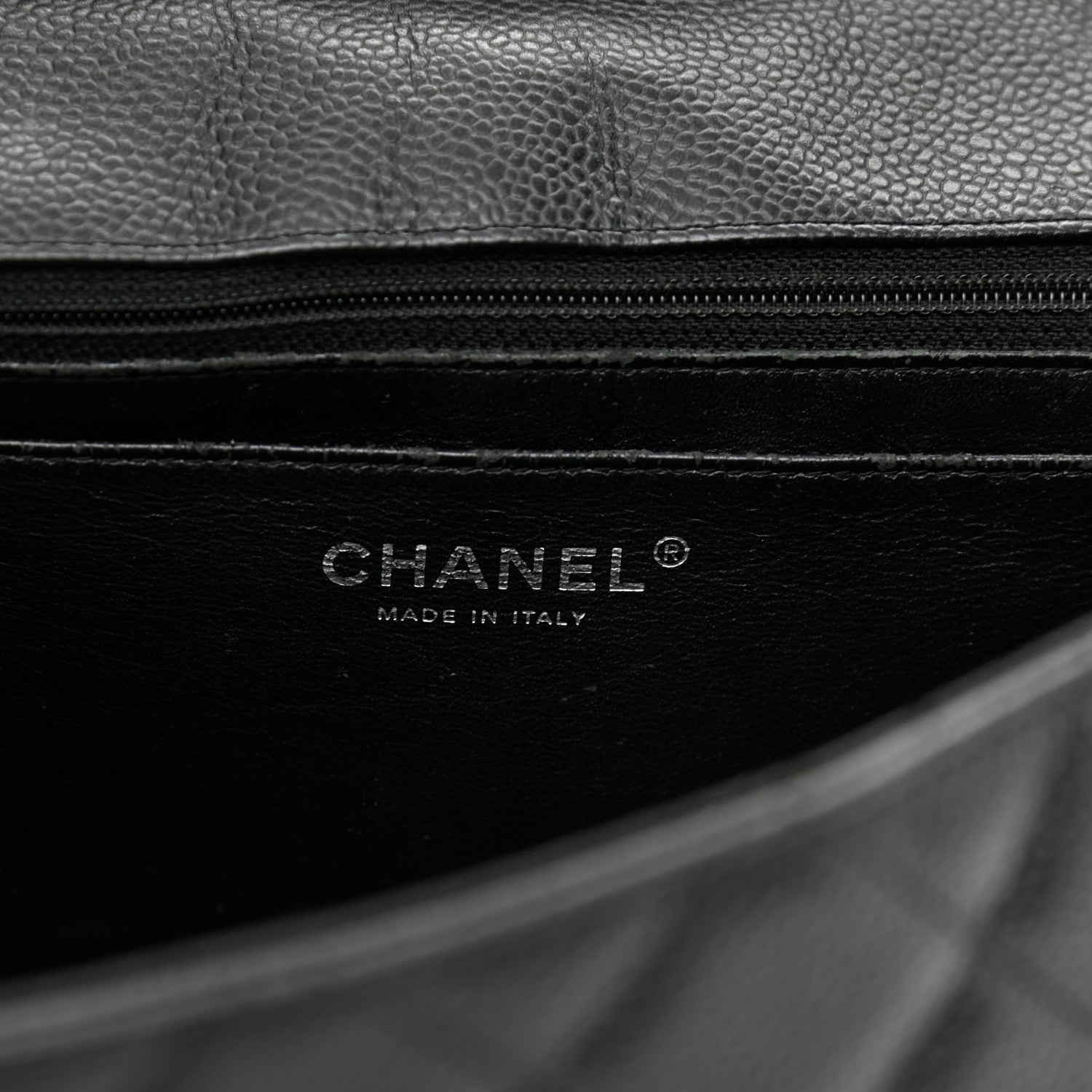 Chanel Caviar Quilted Jumbo Single Flap Black 6 of 11