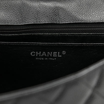 Chanel Caviar Quilted Jumbo Single Flap Black 6 of 11