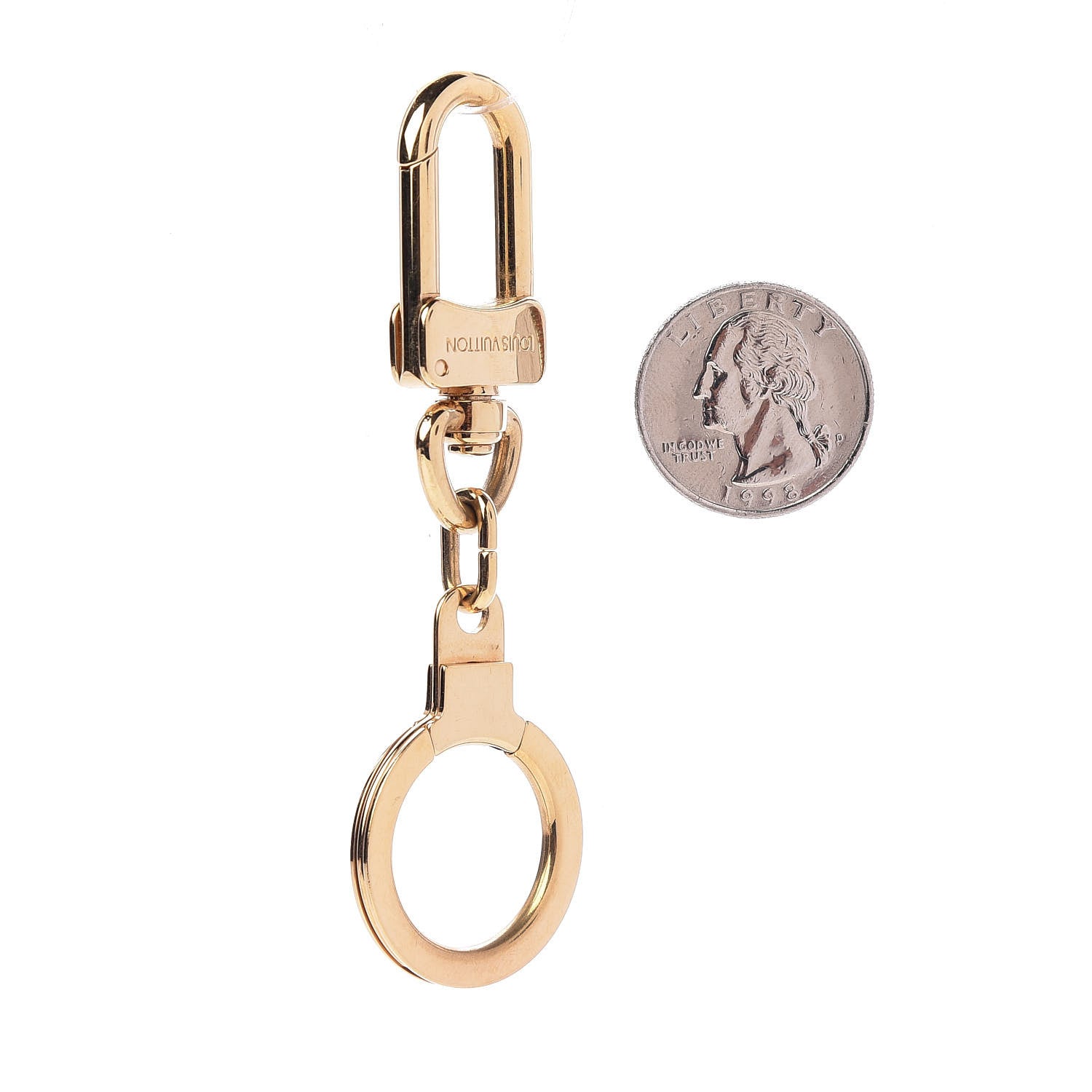 Louis Vuitton Pochette Extender Key Ring Gold 2 of 2