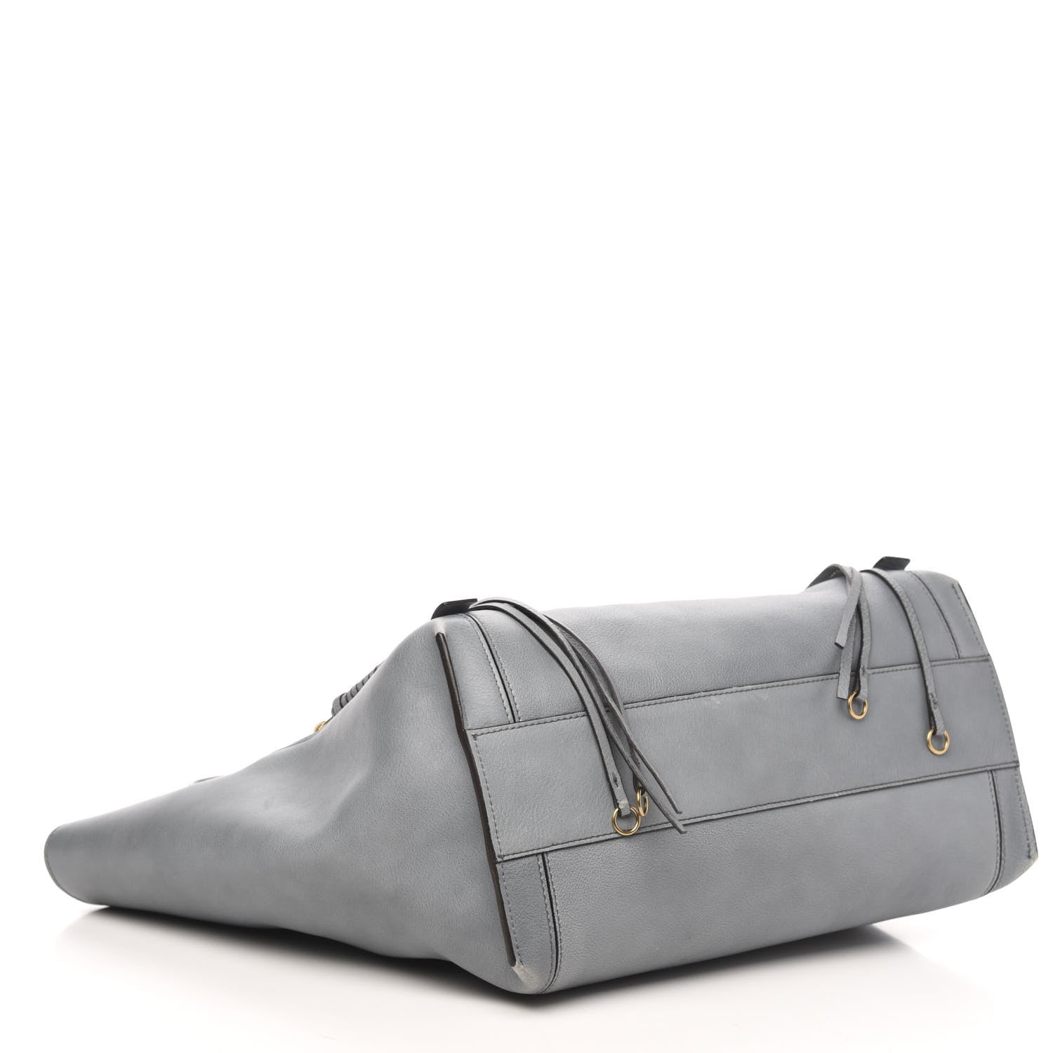 Chloe Smooth Calfskin Medium Milo Shopping Tote Cloudy Blue 4 of 11