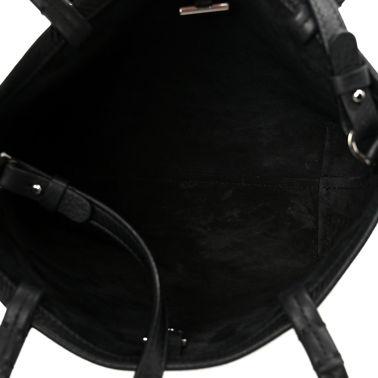 The Row Grained Calfskin Small Park Tote Black 5 of 9