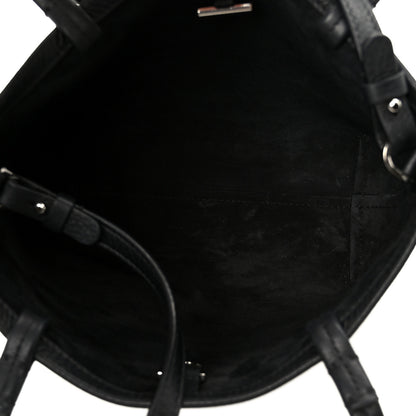 The Row Grained Calfskin Small Park Tote Black 5 of 9