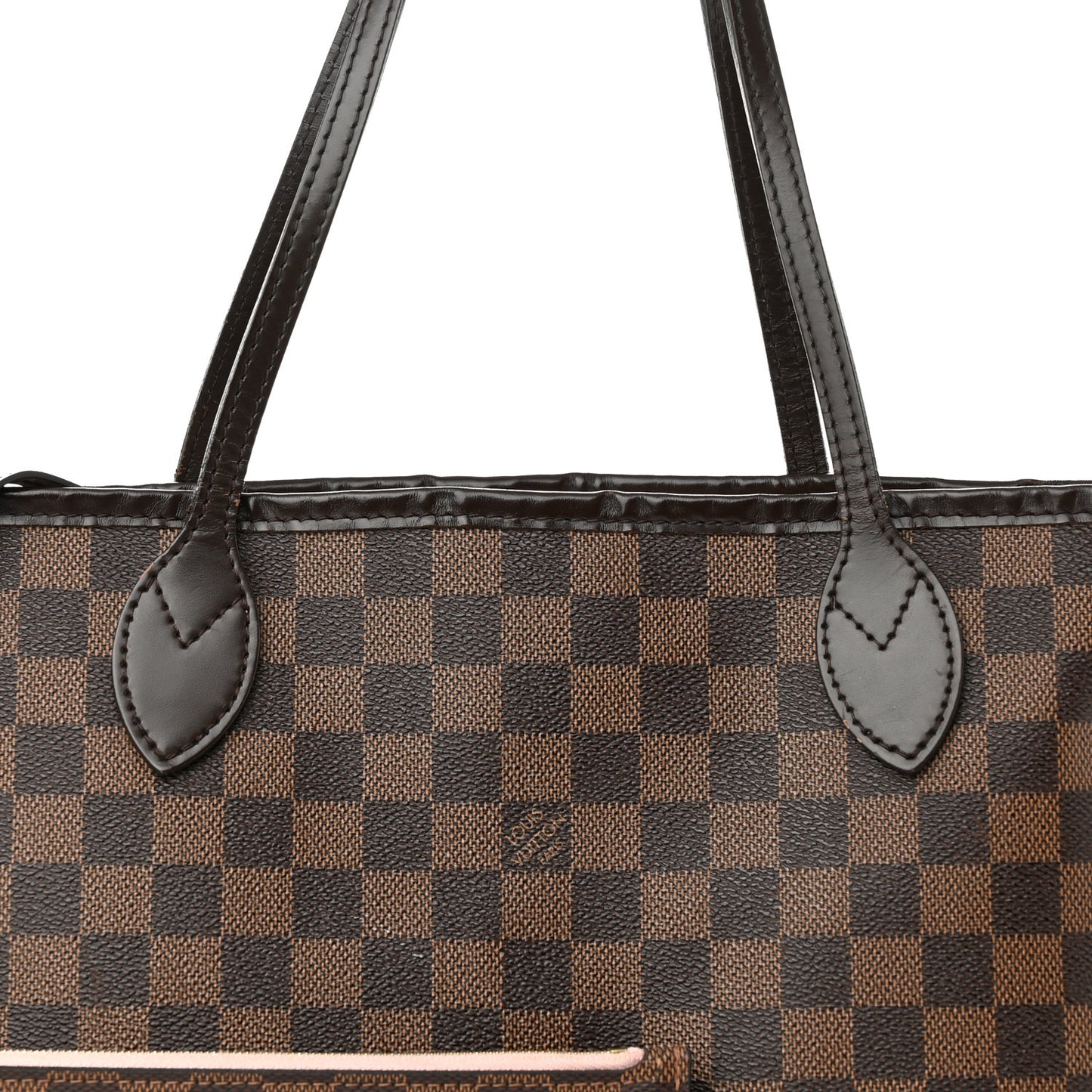 Damier Ebene Neo Neverfull MM Rose Ballerine