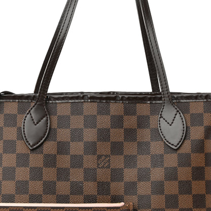 Louis Vuitton Damier Ebene Neo Neverfull MM Rose Ballerine 9 of 14
