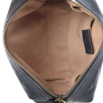 Gucci Calfskin Matelasse GG Marmont Cosmetic Case Black 5 of 10