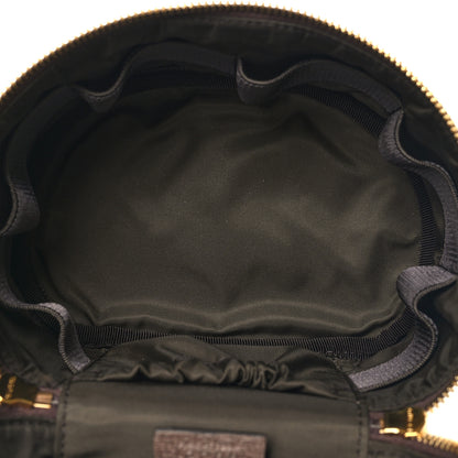 Gucci GG Supreme Monogram Textured Calfskin Web Ophidia Vanity Cosmetic Case Beige Ebony New Acero 5 of 12