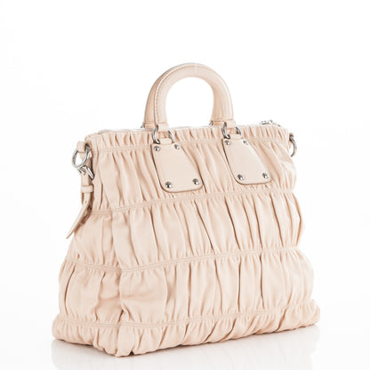 Prada Nappa Gaufre Tote Ecru 3 of 5