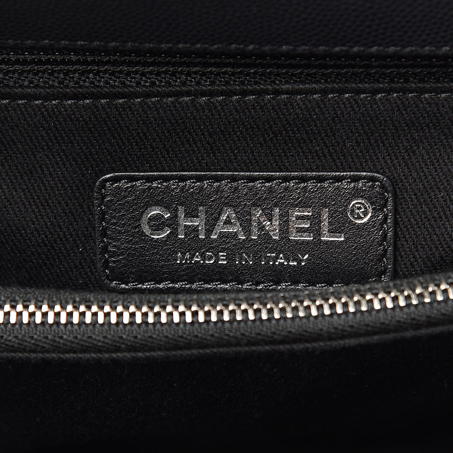 Caviar Chevron Quilted Small Coco Handle Flap Dark Grey