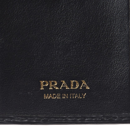 Prada Vitello Move Metal 6 Key Holder Black 5 of 5