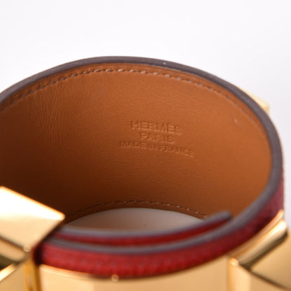 Hermes Epsom Collier de Chien CDC Bracelet S Rouge Casaque 4 of 7